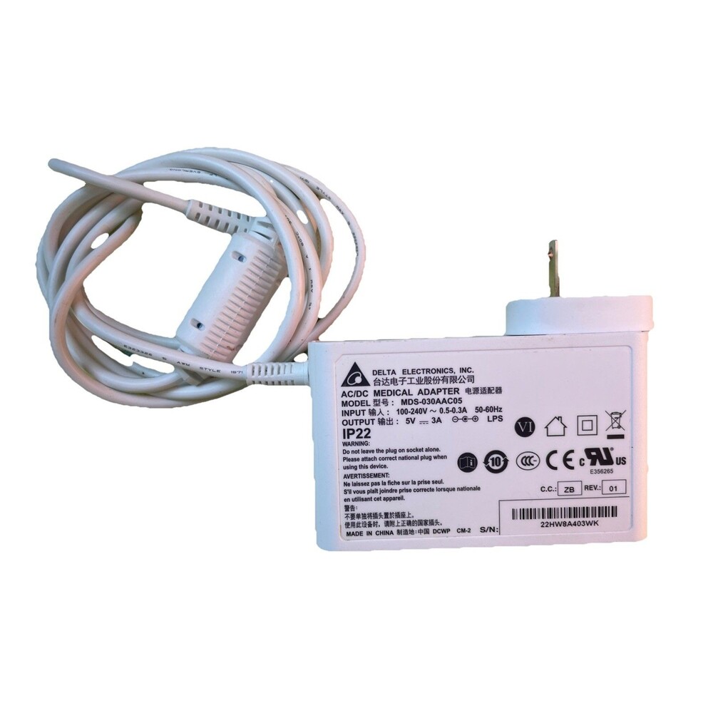 #M) Delta Electronics MDS-030AAC05 Medical AC Power Adapter 21D0925 5V 3A
